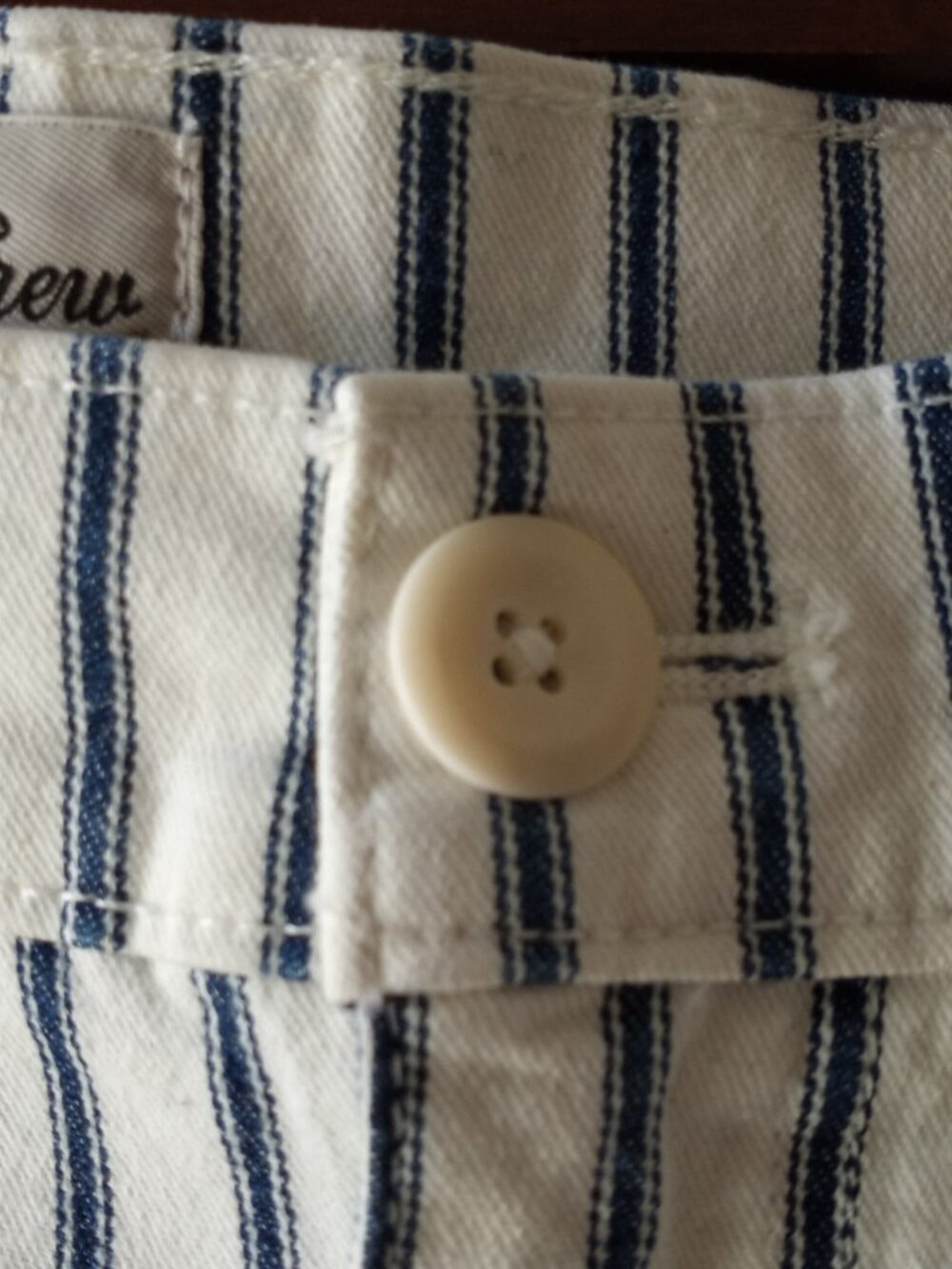 RE-IMAGINED By 'J.CREW' Wide Leg Pinstripe Pant Size 37 - Picture 5 of 9
